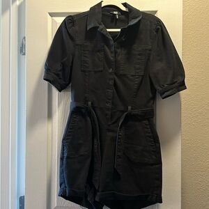 Paige Mayslie Romper in Washed Black Women's Size 6
